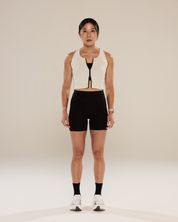 Not A Run Vest Crop in Onyx