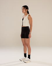 Not A Run Vest Crop in Onyx