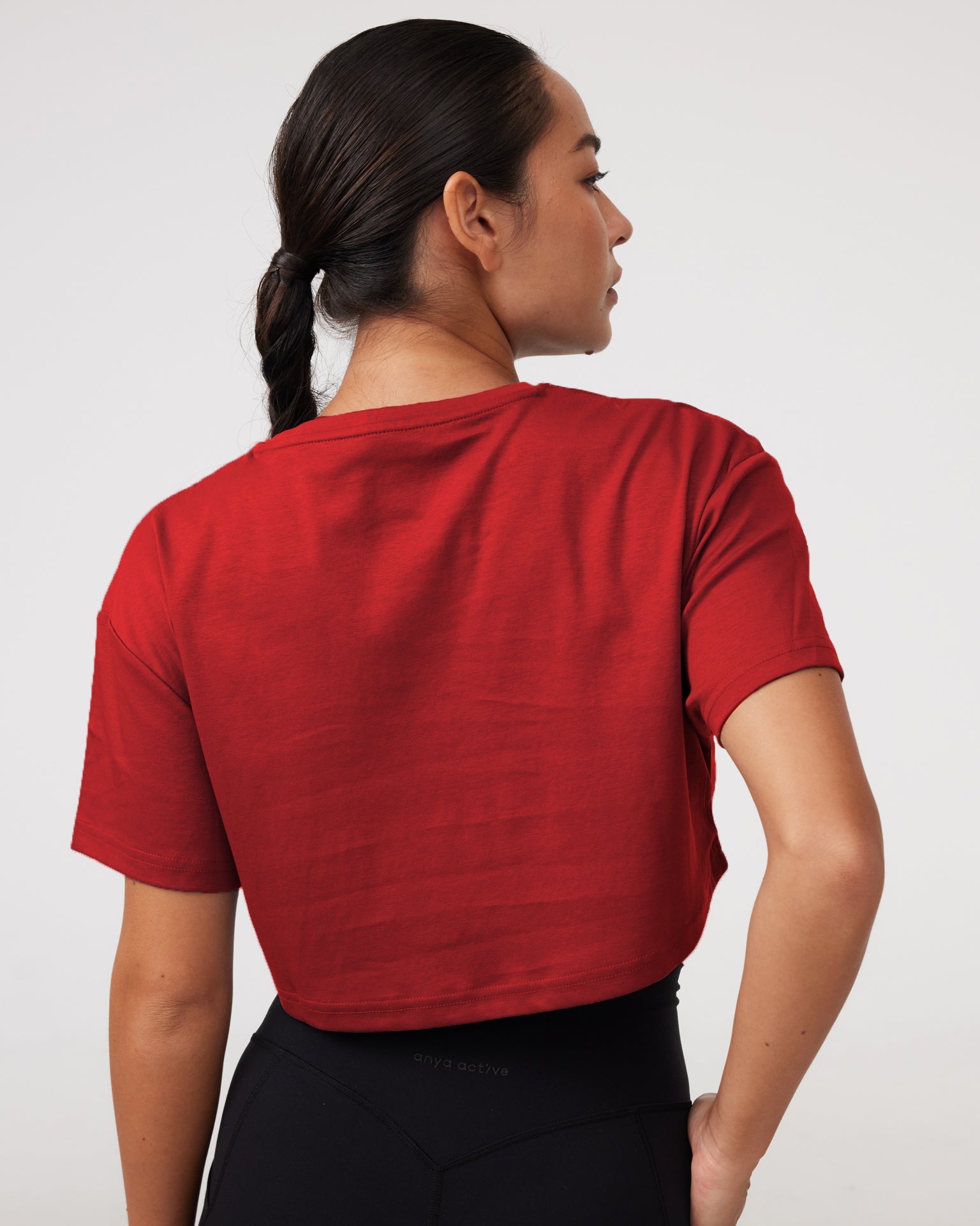 Oversized Crop Tee in Adrenaline
