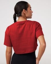 Oversized Crop Tee in Adrenaline