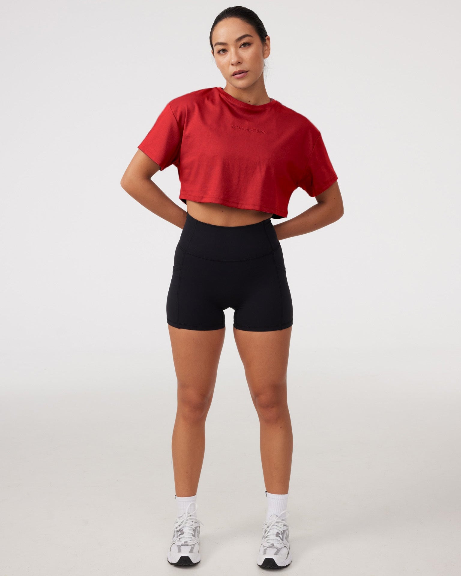 Oversized Crop Tee in Adrenaline