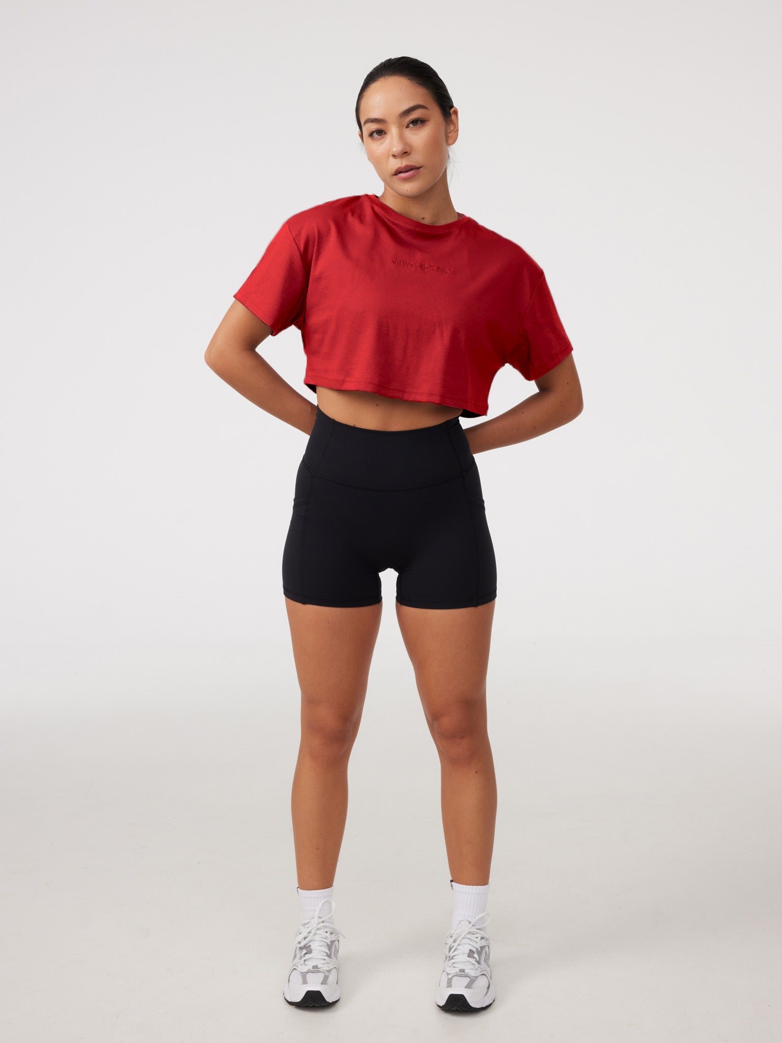 Oversized Crop Tee in Adrenaline