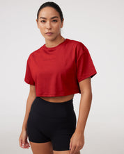 Oversized Crop Tee in Adrenaline