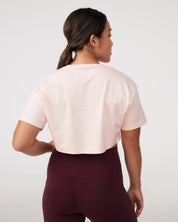 Oversized Crop Tee in Soft Serve