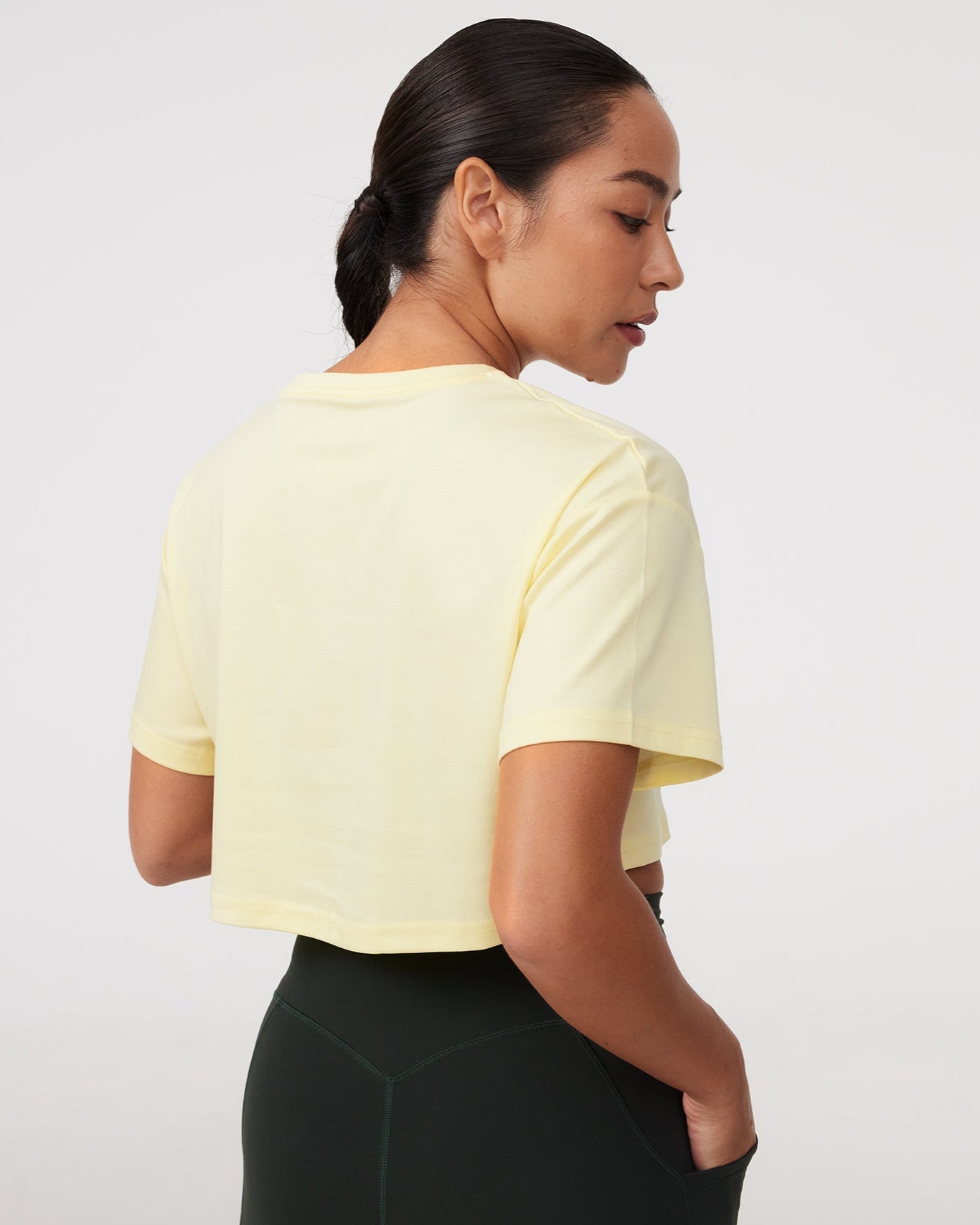 Oversized Crop Tee in Sunshine