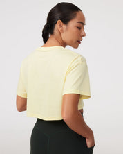 Oversized Crop Tee in Sunshine