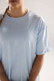 Graphic Oversized Tee in Fresh (I Just Felt Like Running)