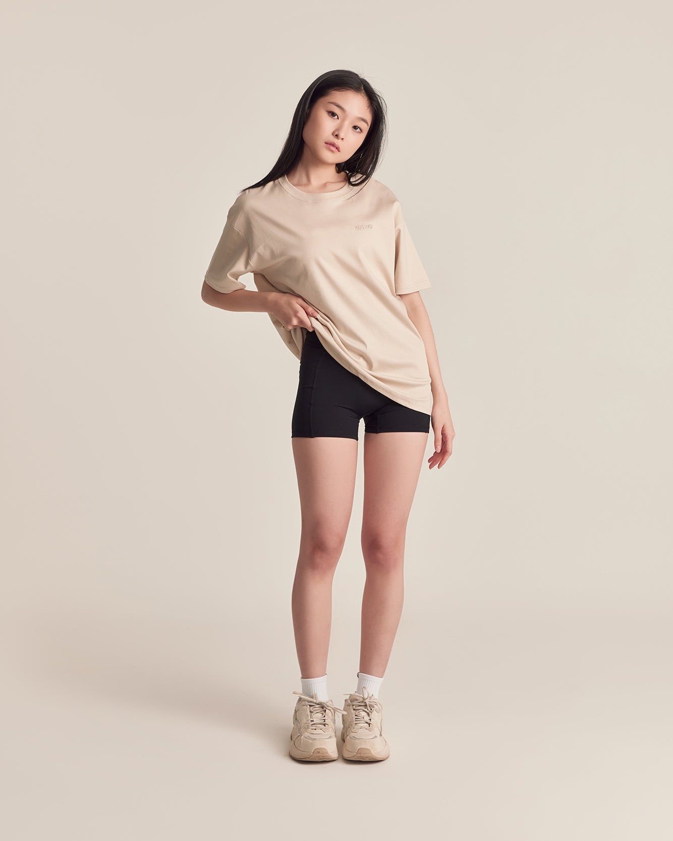 Oversized Tee in Oat