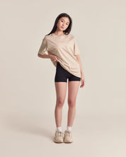 Oversized Tee in Oat