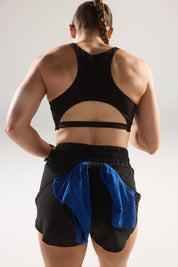 Pace Yourself Shorts (High Rise) in Black Sesame