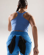 Pace Yourself Shorts (High Rise) in Keen