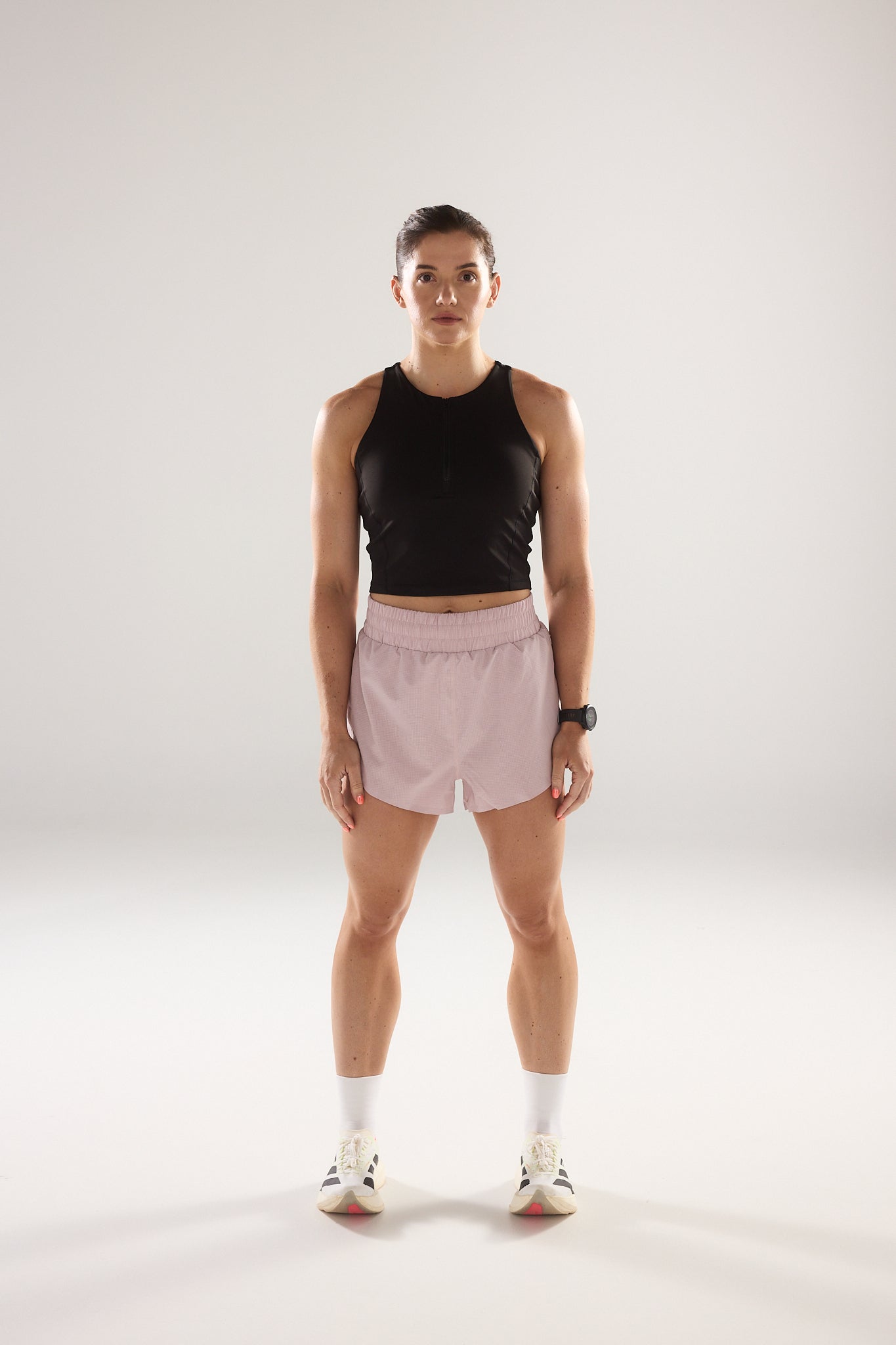 Pace Yourself Shorts (High Rise) in Lightning