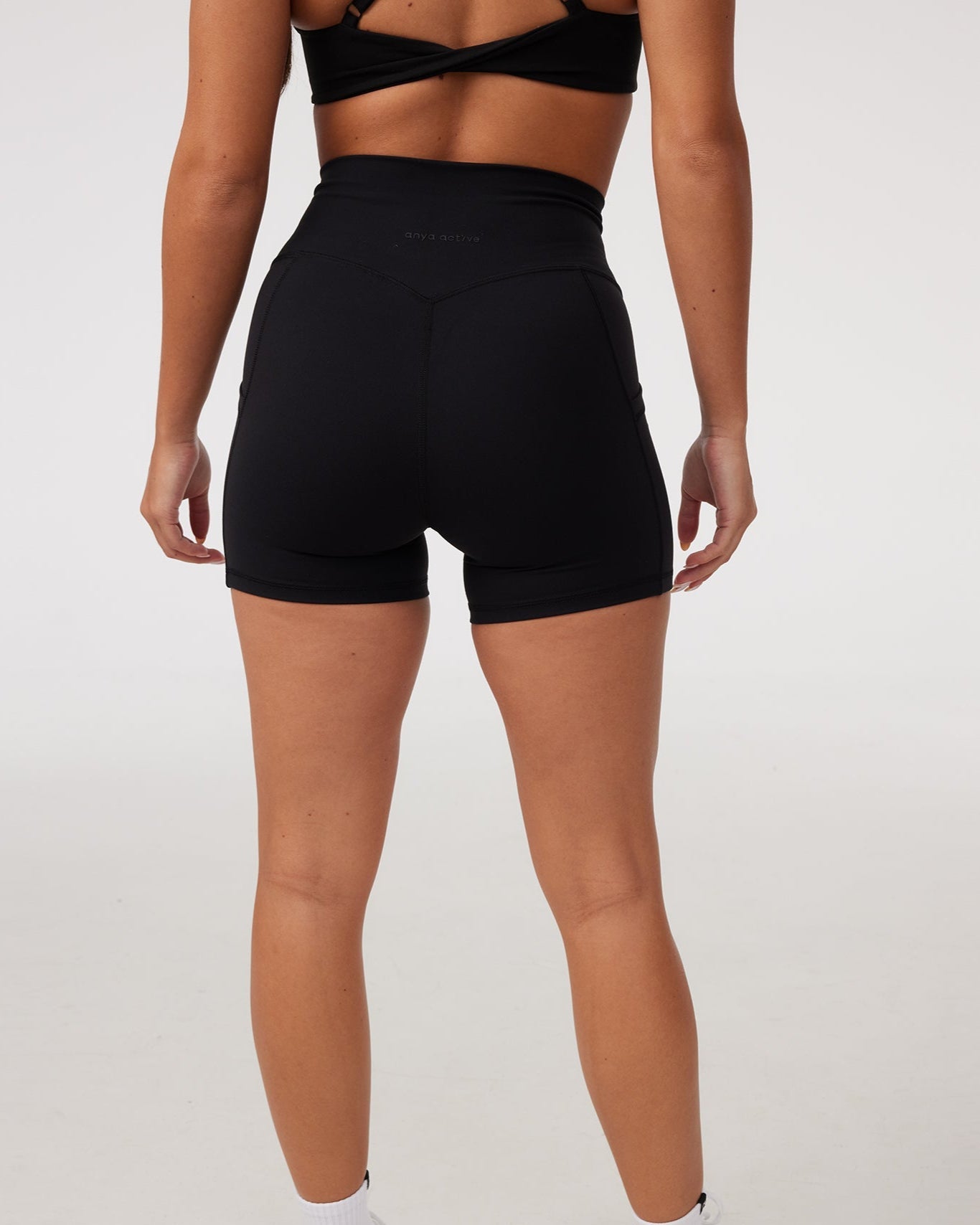 Pocket Shorts (Mini 4") in Black Sesame