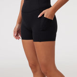 Pocket Shorts (Mini 4") in Black Sesame