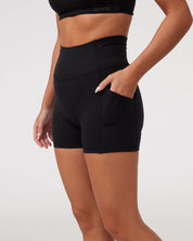 Pocket Shorts (Mini 4") in Black Sesame