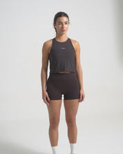 Bib Crop Tank in Yoghurt