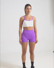 Pocket Shorts (Mini 4") in Glow Purple