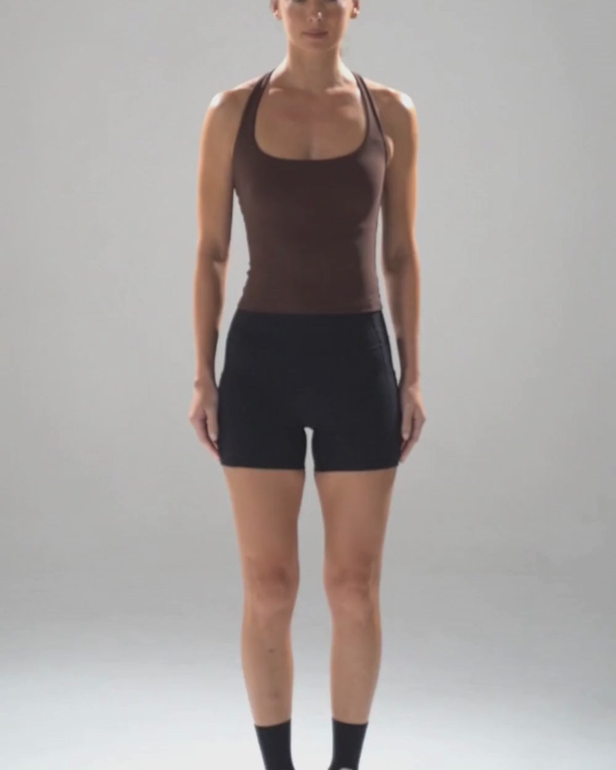 Scoop Longline Bra in Slate