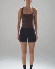 Scoop Longline Bra in Slate