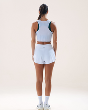 Race Crop Tank in Yoghurt