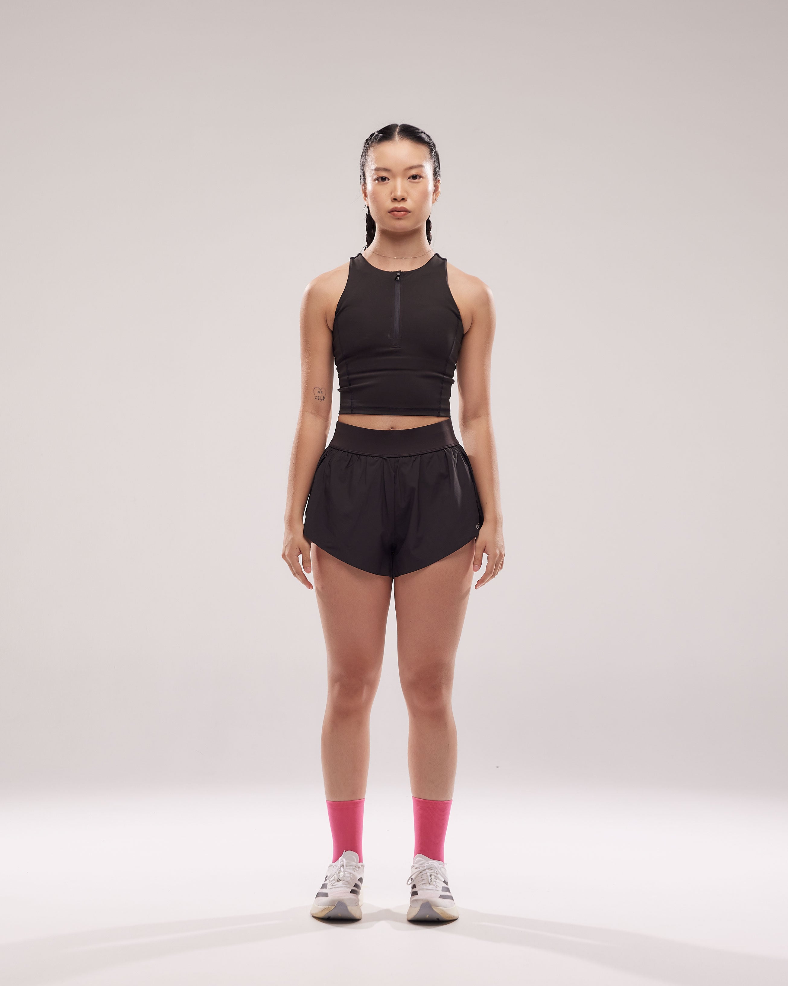 Split Shorts 2.0 (Inner Shorts) in Black Sesame