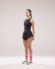 Split Shorts 2.0 in Black Sesame