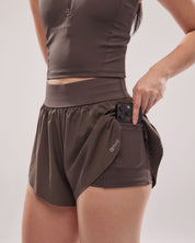 Split Shorts 2.0 (Inner Shorts) in Espresso