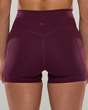 Pocket Shorts (Mini 4") in Winetasting