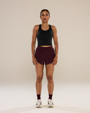 Run Strong Longline Bra in Black Sesame