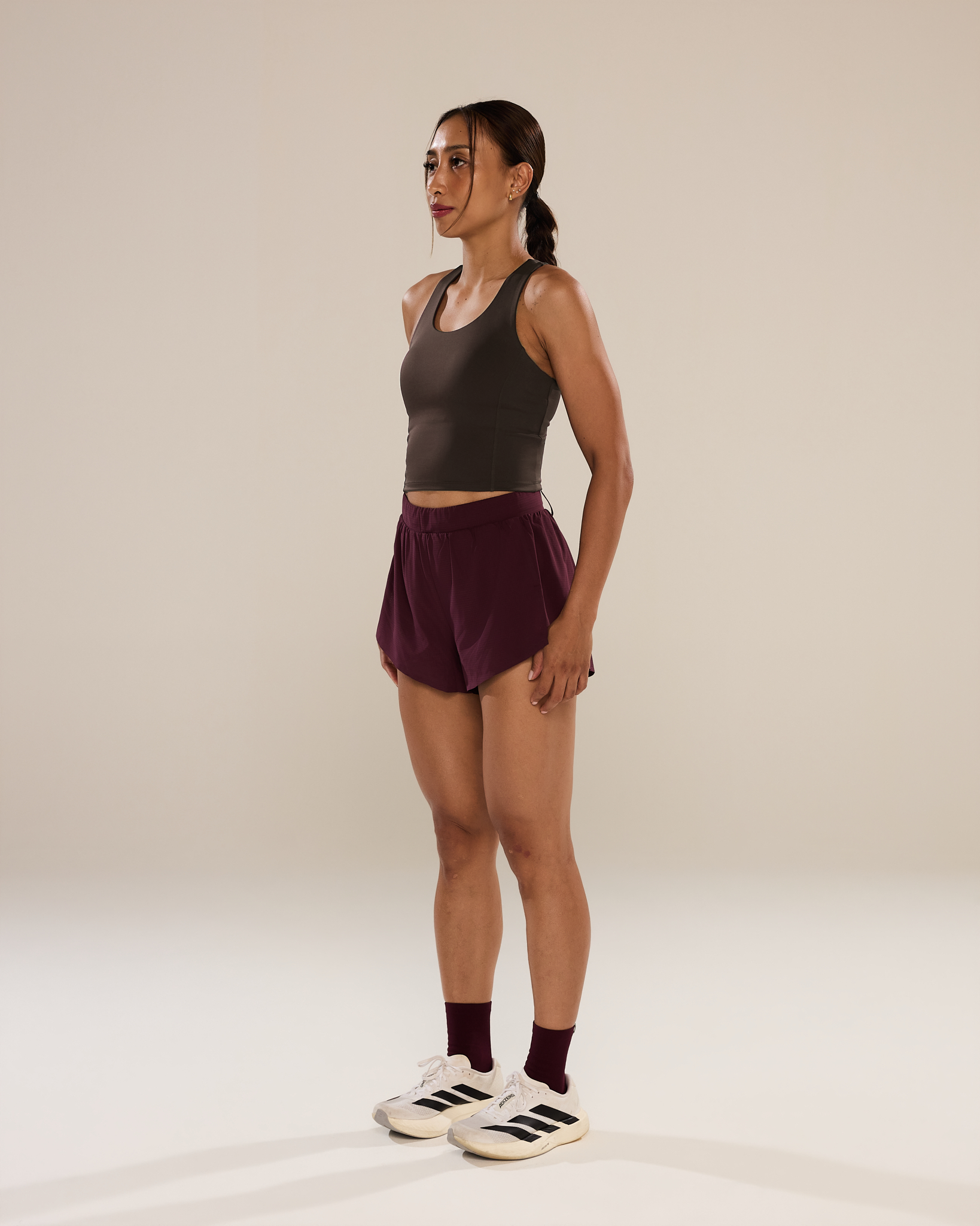 Run Strong Longline Bra in Espresso