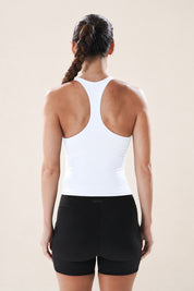Scoop Longline Bra in Yoghurt