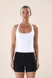 Scoop Longline Bra in Yoghurt