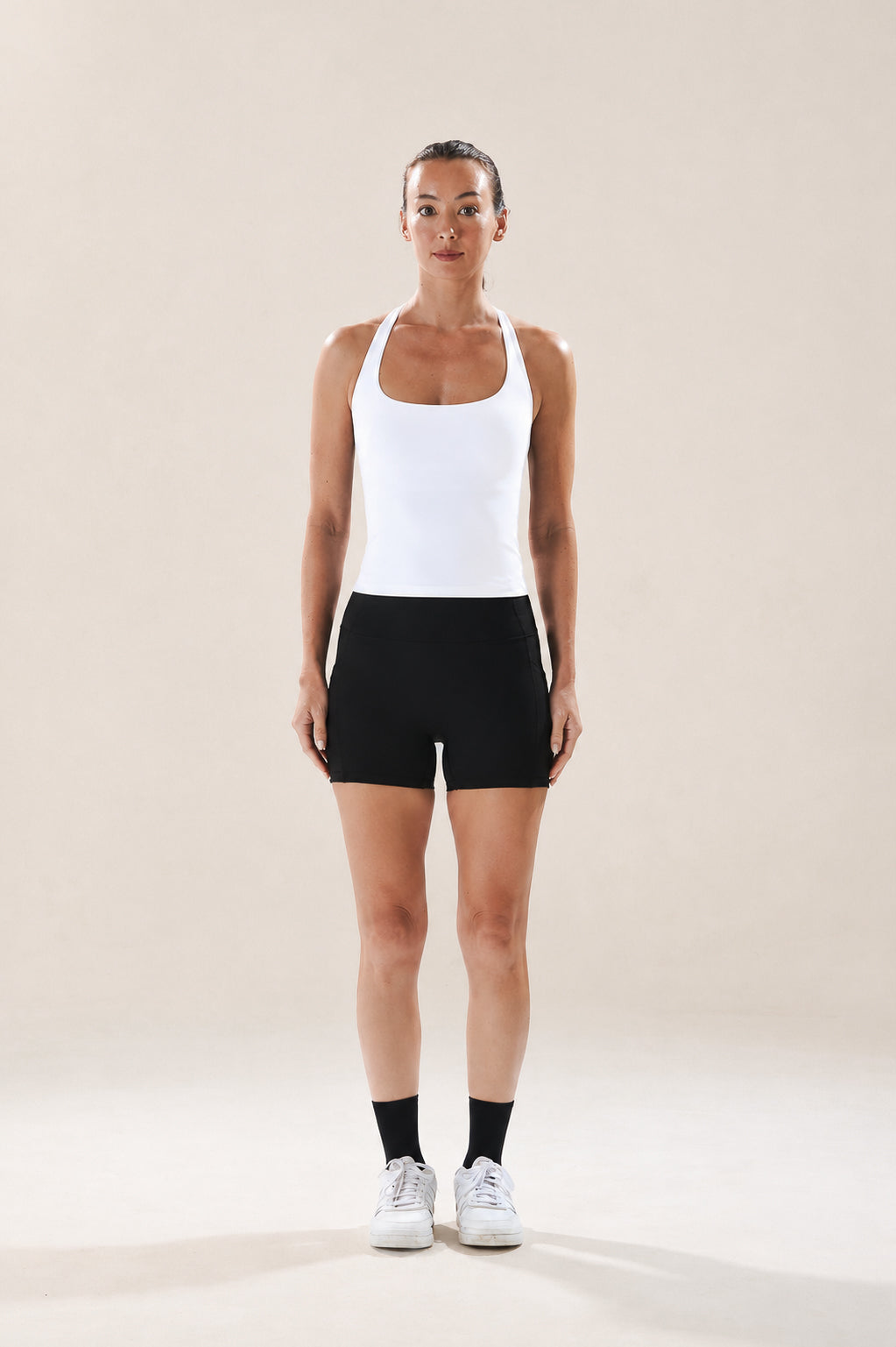 Scoop Longline Bra in Yoghurt