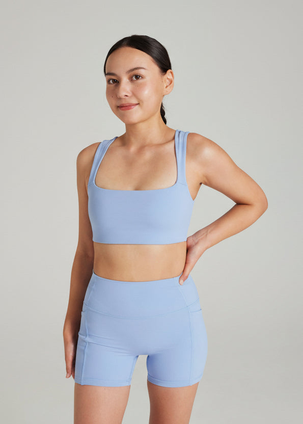 Square Neck Bra in Moment