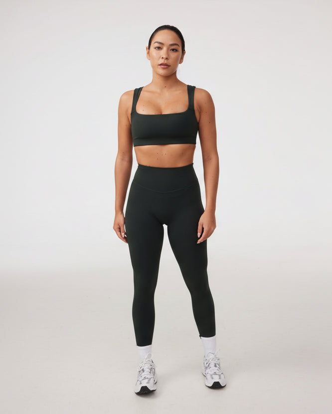 Square Neck Bra in Lucky