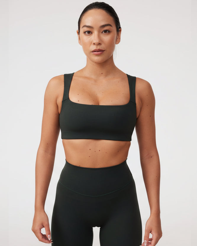 Square Neck Bra in Lucky