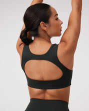 Square Neck Bra in Lucky