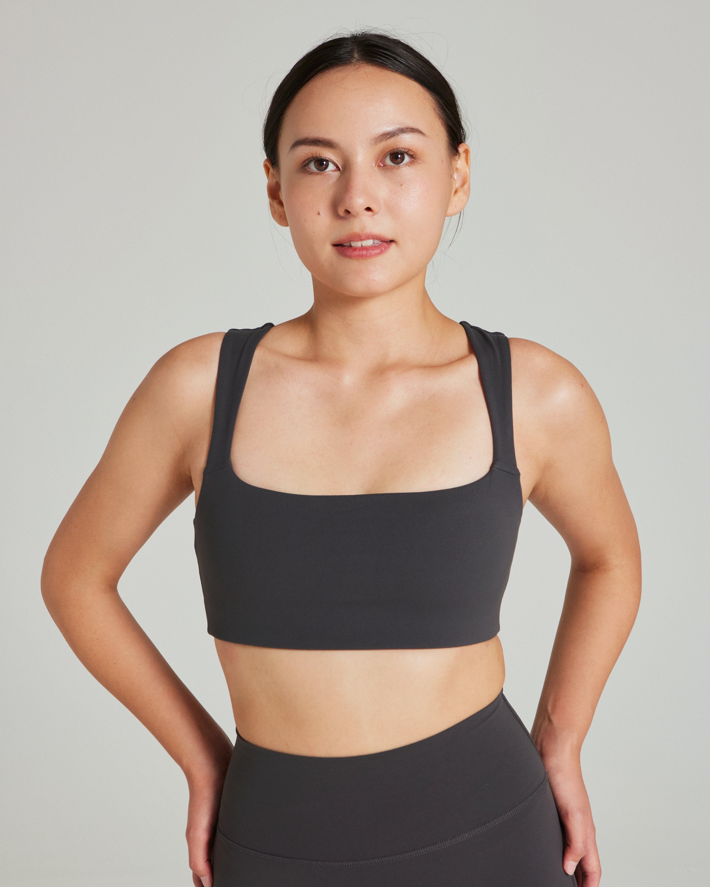 Square Neck Bra in Stepper