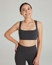 Square Neck Bra in Stepper