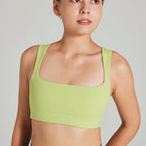 Square Neck Bra in Zest