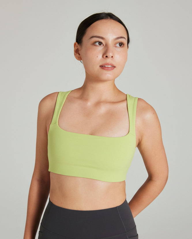Square Neck Bra in Zest