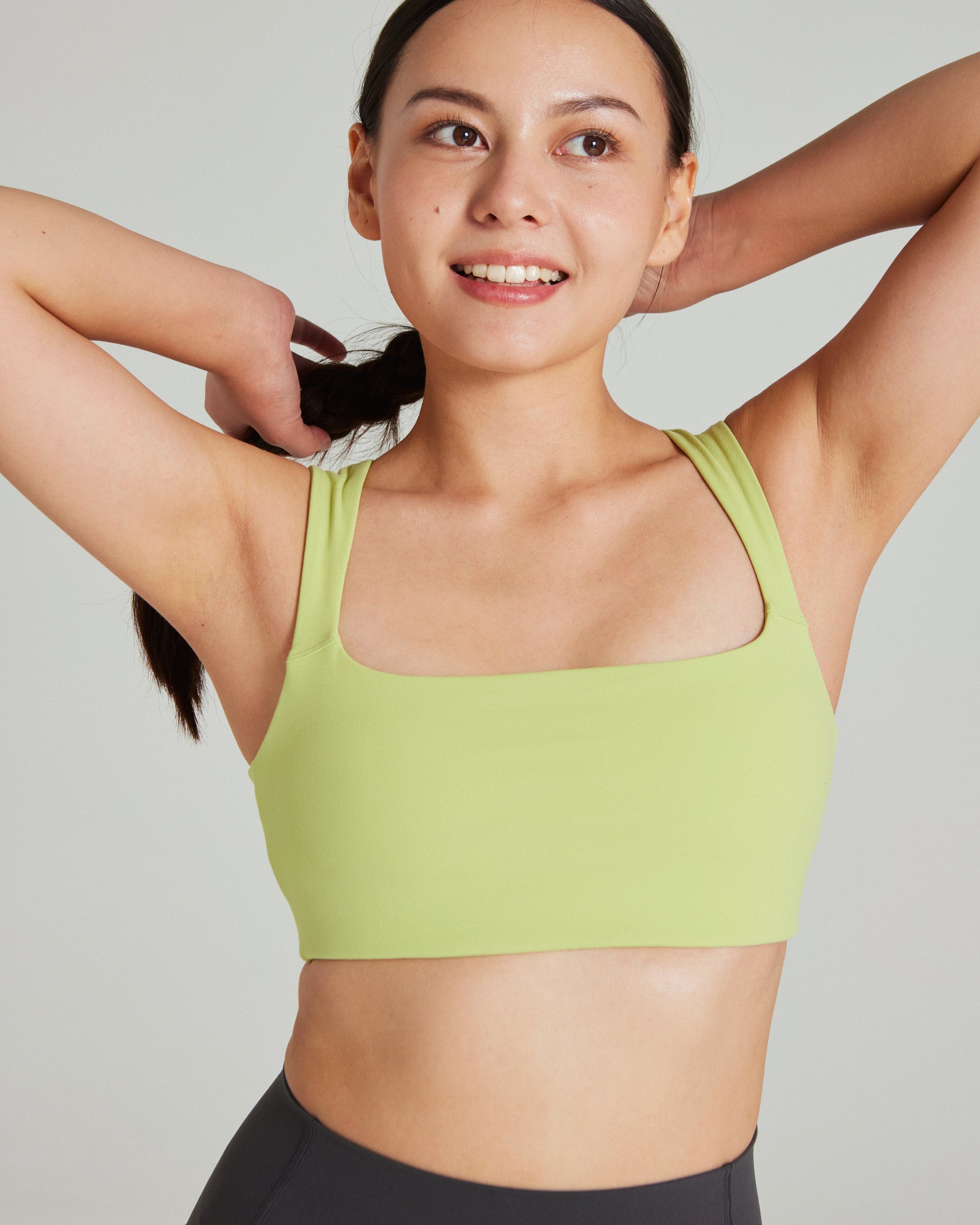 Square Neck Bra in Zest