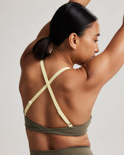 Twist Bra (Contrast) in Avocado
