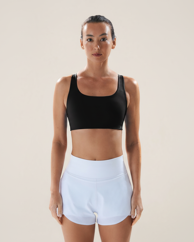 Two-Way Clasp Bra in Black Sesame