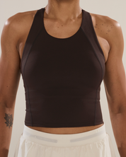 Unlock 3-in-1 Run Bra in Espresso