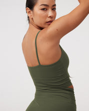 V Cami Bra in Moon