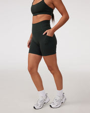 Pocket Shorts (Biker 6") in Lucky