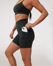 Pocket Shorts (Biker 6") in Lucky