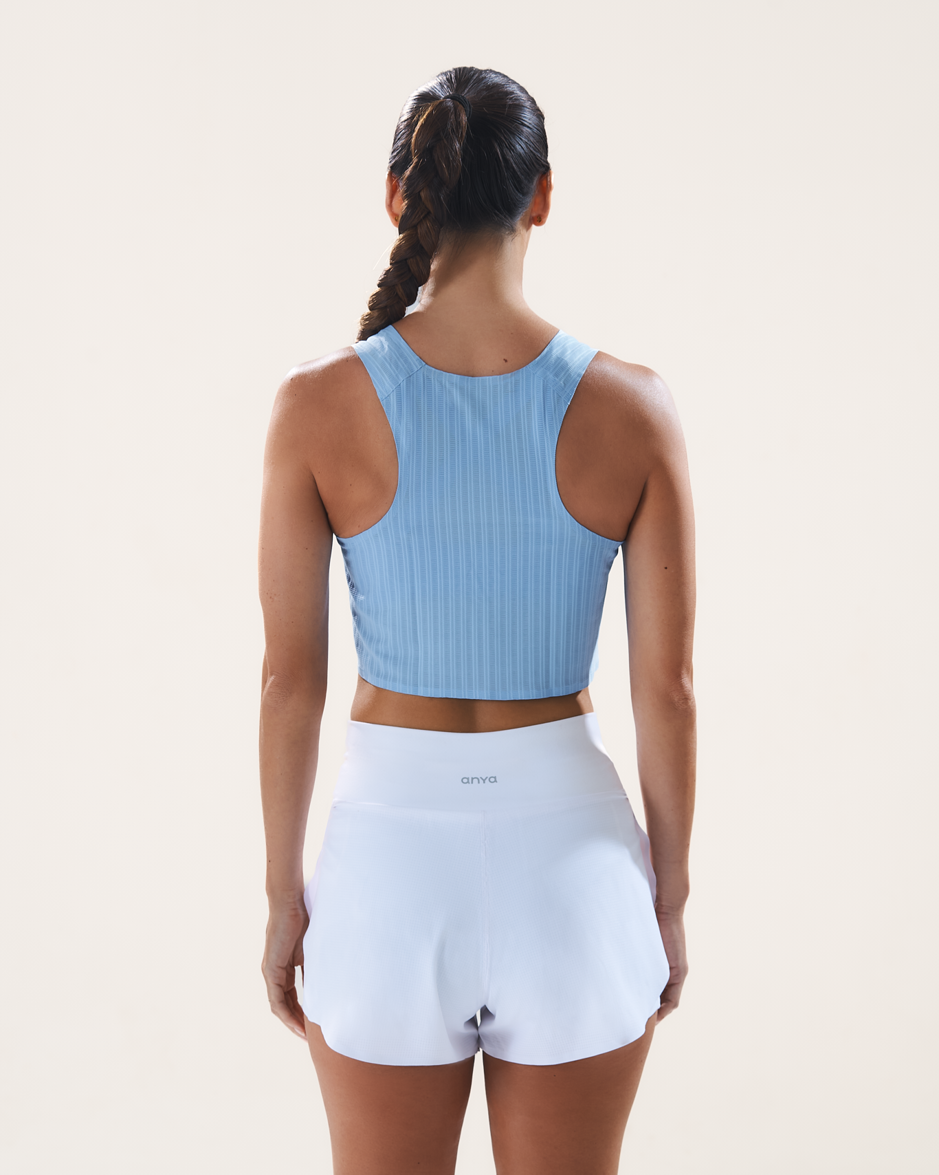 Race Crop Tank in Arctic